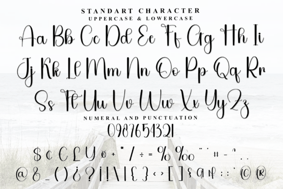 Flower Aromatic Font PNG with transparent background - Preview 6