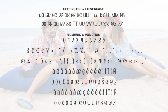 Fun Beach Font PNG with transparent background - Preview 6