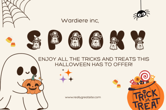 Ghost Cute Font - Preview 4