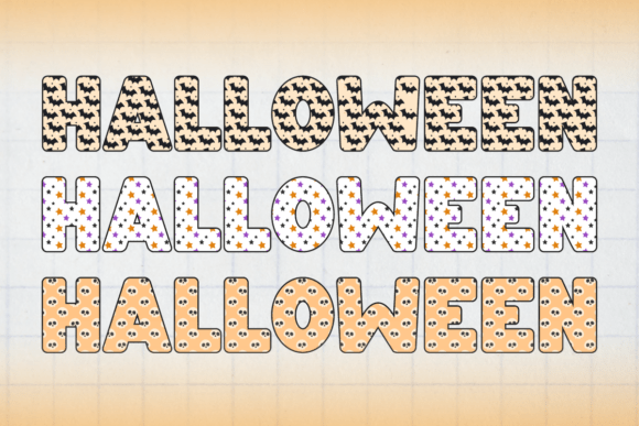 Halloween Doodle Font - Preview 1