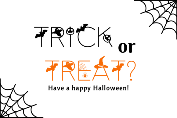 Halloween Trick Font PNG with transparent background - Preview 1