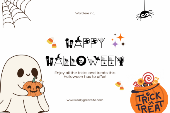 Halloween Trick Font PNG with transparent background - Preview 3