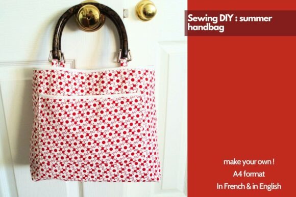 Handbag with Pockets DIY Sewing Pattern