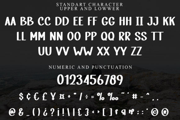 Handcraft Awesome Font PNG with transparent background - Preview 3