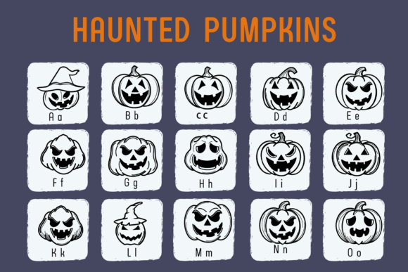 Haunted Pumpkins Font - Preview 1