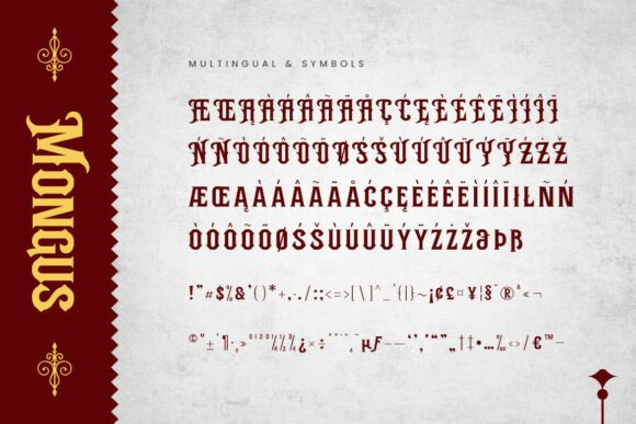 Mongus Font PNG with transparent background - Preview 2