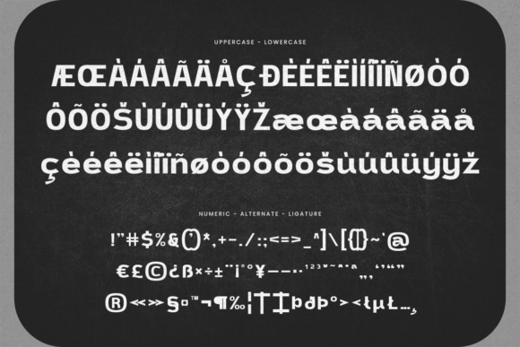 Nagaros Font PNG with transparent background - Preview 2
