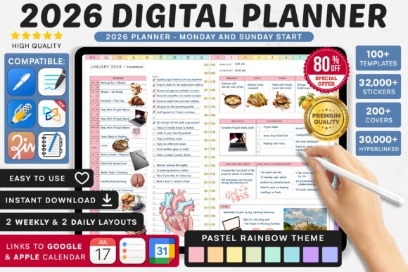 Premium 2026 Digital Planner | Goodnotes