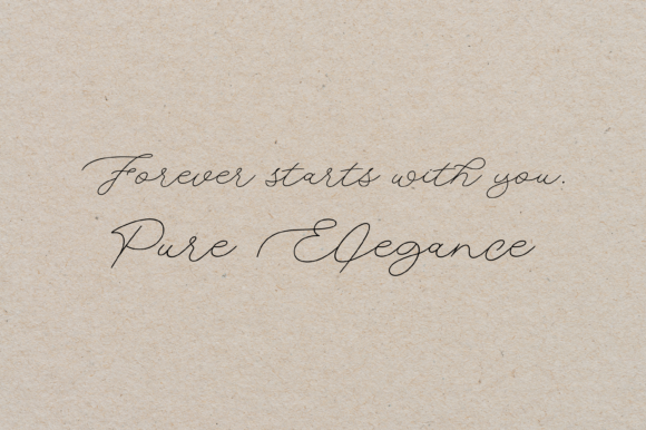 Silk Stroke Font PNG with transparent background - Preview 2