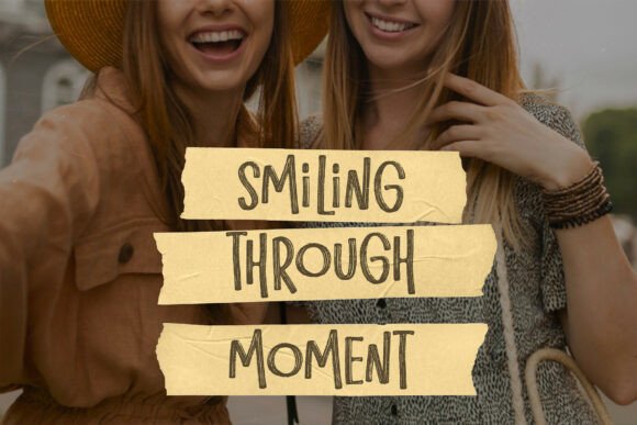 Simpleday Brush Font PNG with transparent background - Preview 6