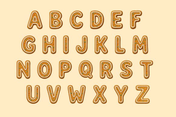 3d Ginger Bread Font - Preview 4