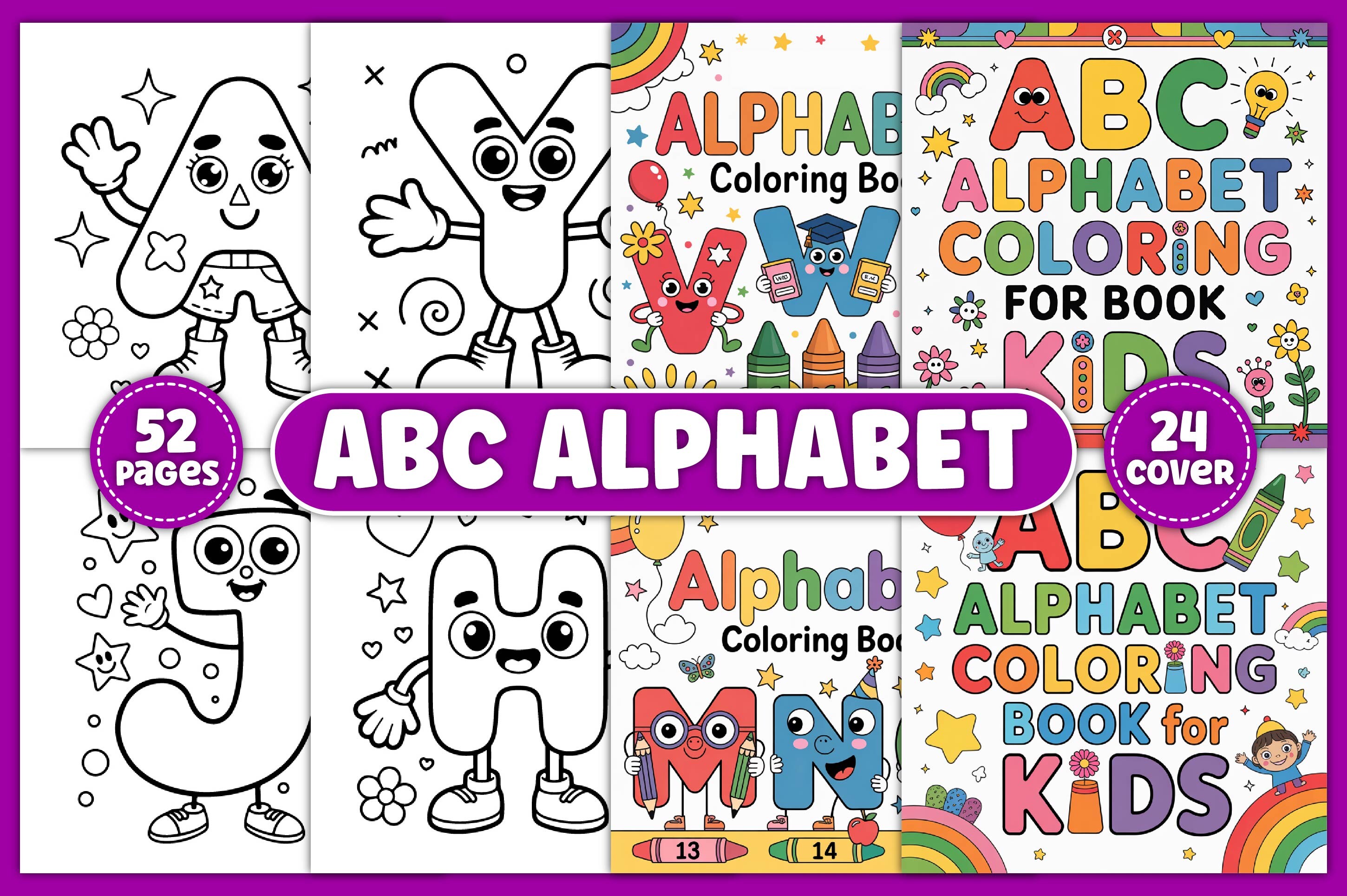 ABC Alphabet Coloring Book