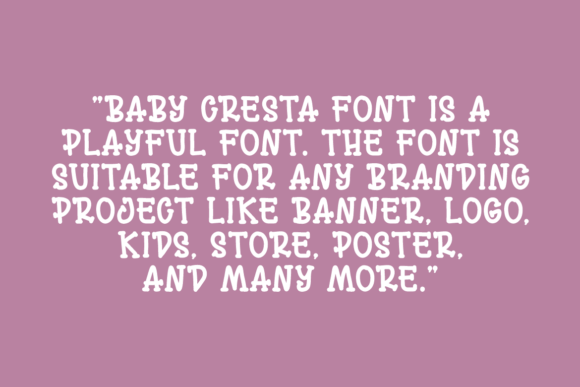 Baby Cresta Font - Preview 4