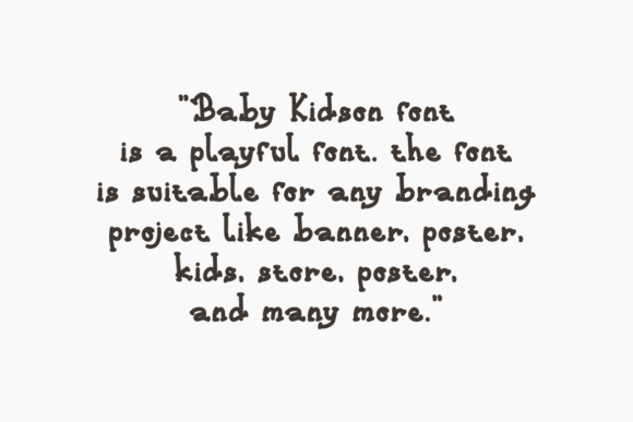 Baby Kidson Font - Preview 4
