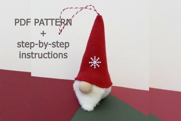 Christmas Gnome PATTERN, PDF, Gnome Doll