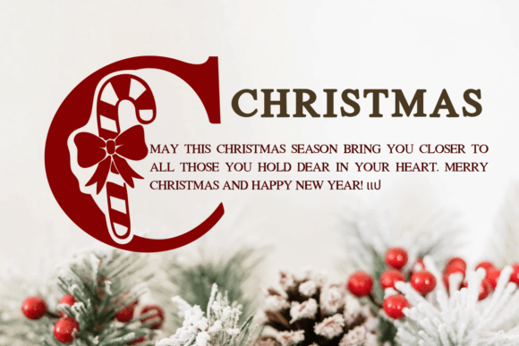 Christmas Candy Font - Preview 1