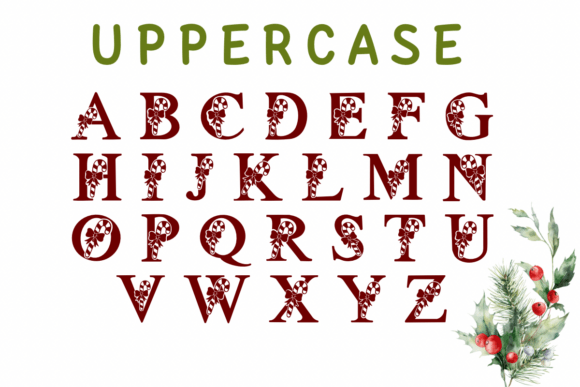 Christmas Candy Font - Preview 2