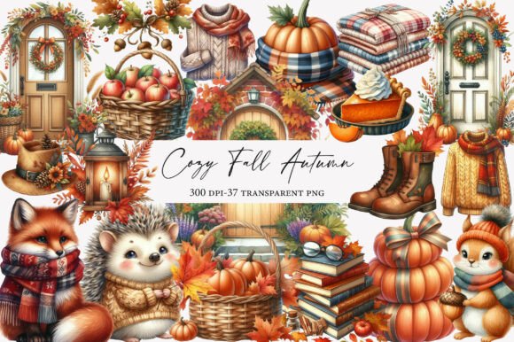 Cozy Fall Autumn Sublimation Bundle