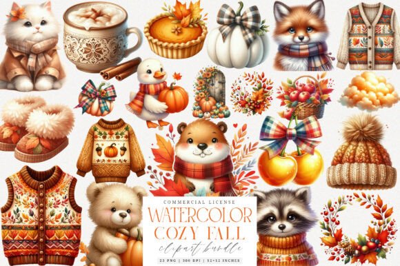 Cozy Fall Autumn Sublimation Bundle
