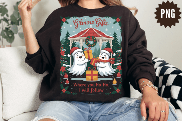 Gilmore Gifts Christmas Ghost PNG Design