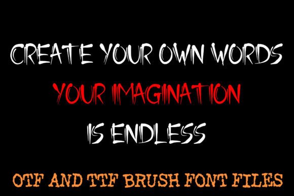 Ink Slash Calligraphy Font PNG with transparent background - Preview 3