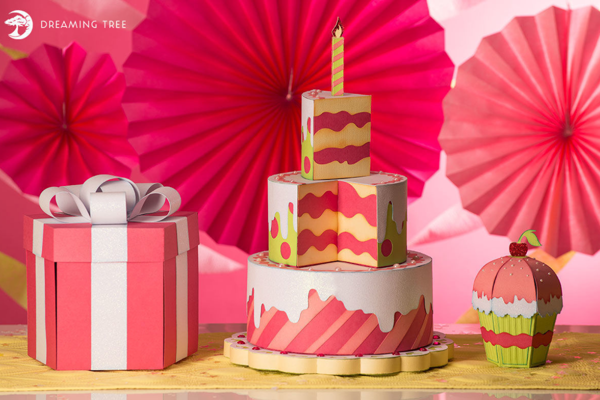 It's Your Birthday SVG Bundle 3D paper craft set