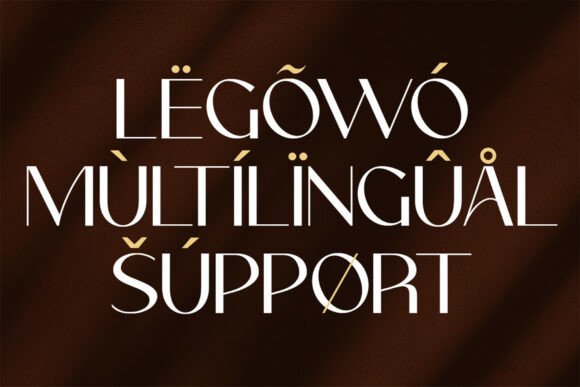 Legowo Font PNG with transparent background - Preview 4
