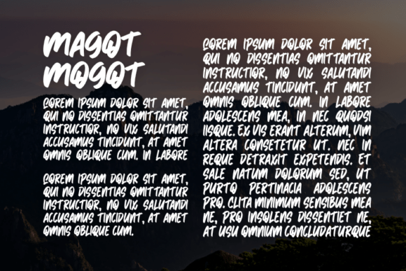 Magot Mogot Font PNG with transparent background - Preview 2