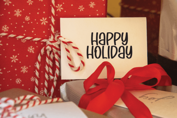 Santa Stocking Font PNG with transparent background - Preview 2