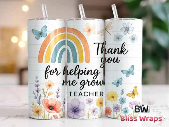Teacher Tumbler Wraps Sublimation