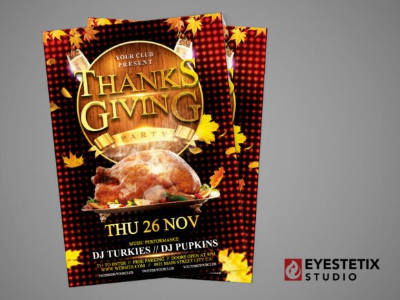 Thanksgiving Party Flyer