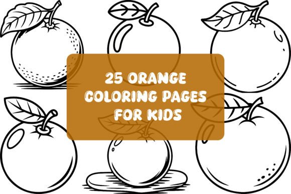 25 Orange Coloring Pages for Kids
