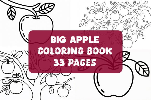 33 Big Apple Coloring Pages for Kids