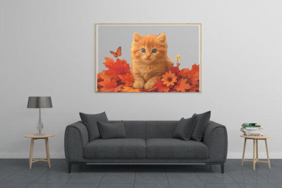 Autumn Kitten Charm