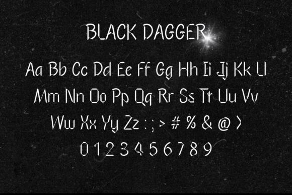 Black Dagger Font - Preview 5