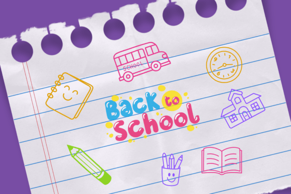 Back to School Font - Preview 3