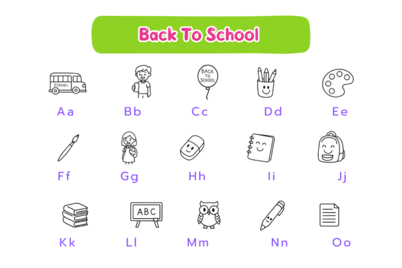 Back to School Font - Preview 6
