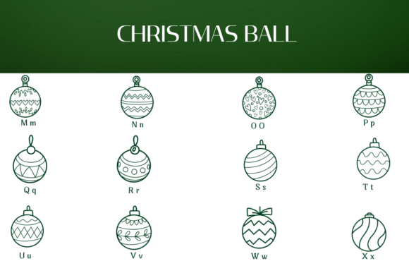 Christmas Ball Font - Preview 2
