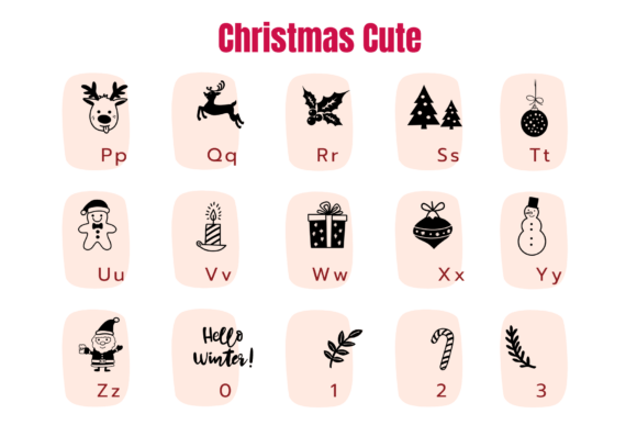 Christmas Cute Font - Preview 5