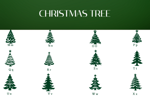 Christmas Tree Font - Preview 2