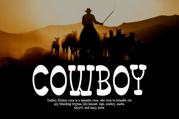 Cowboy Dlokens Font - Preview 1