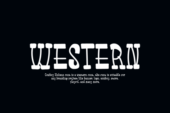 Cowboy Dlokens Font - Preview 2