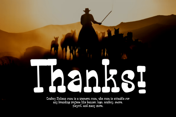Cowboy Dlokens Font - Preview 6