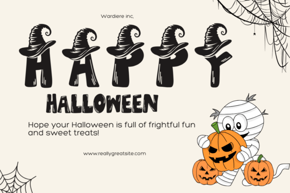 Cute Witch Hat Font - Preview 1