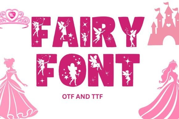 Preview specimen of Fairy decorative font