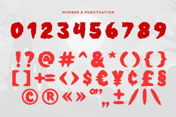 Ghost Baster Font PNG with transparent background - Preview 3