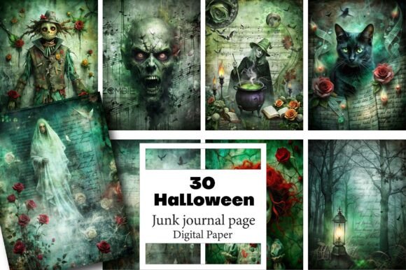 Halloween Junk Journal Pages