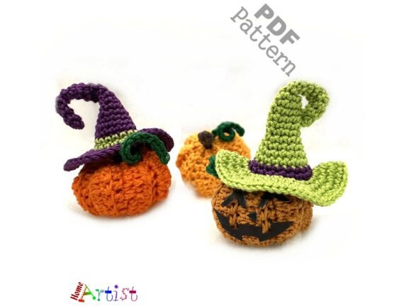 Halloween Pumpkin Hat Crochet Pattern Se