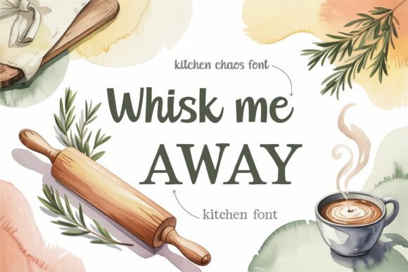 Kitchen Chaos Font PNG with transparent background - Preview 2