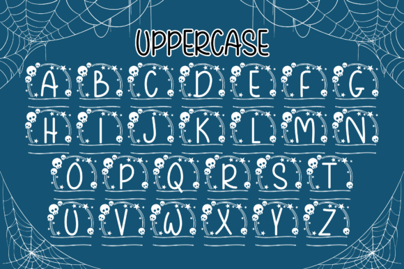 Mystic Nightfall Monogram Font PNG with transparent background - Preview 4